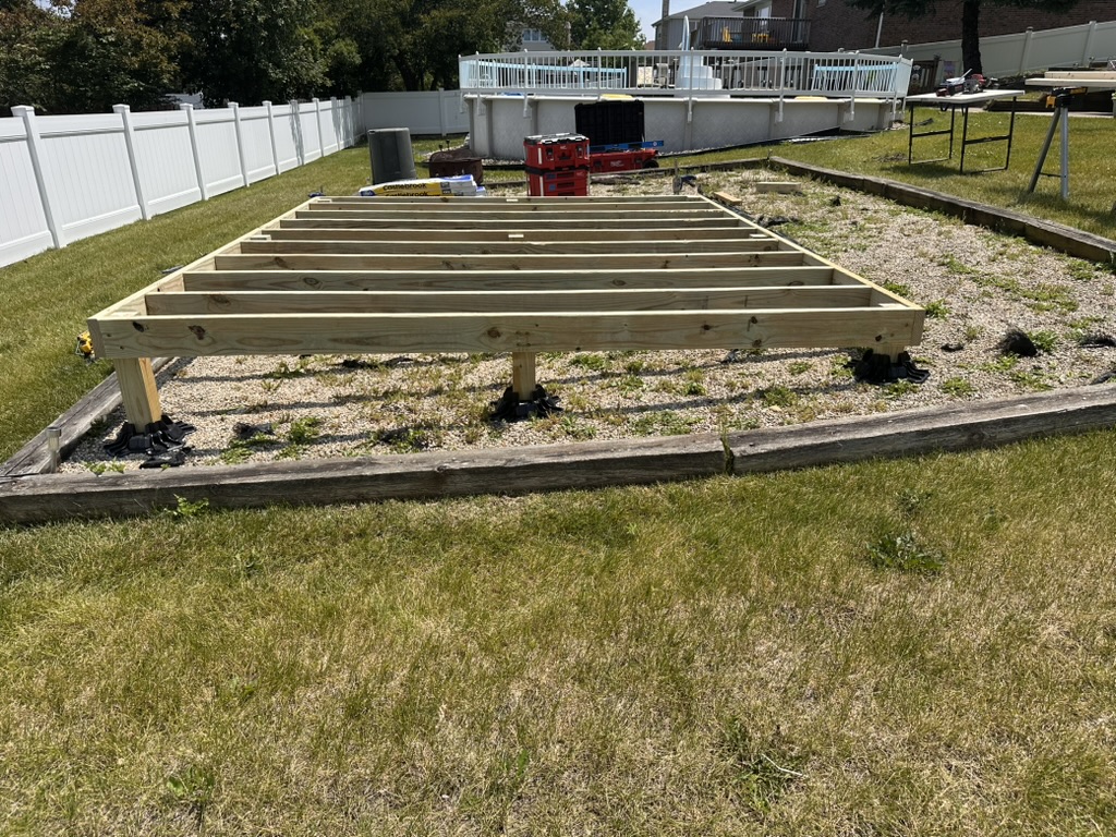 2ร6 Treated Joists, 16" O.C.